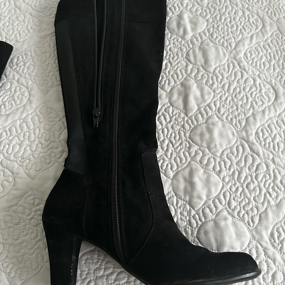 Aerosoles Black Suede Boots - Picture 2 of 6